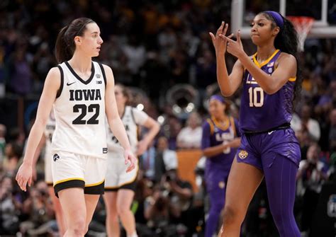 LSU first half vs. Iowa by the numbers 59. LSU's point total at halftime, the most in a half of any women's Final Four game. LSU was spurred ahead by Jasmine Carson's 21 points, while Angel Reese ...